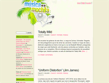 Tablet Screenshot of musicaenlamochila.net